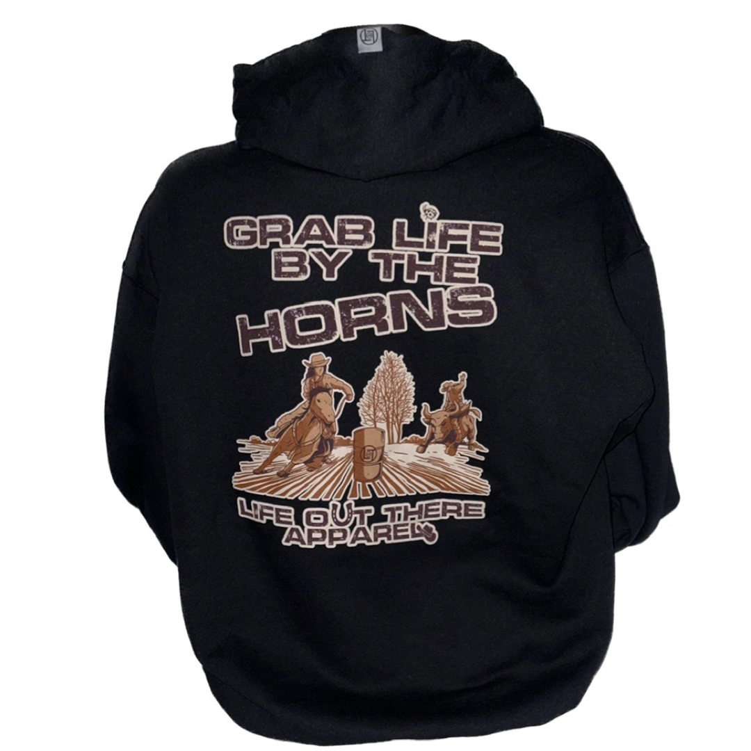Grab Life Unisex Hoodie - Black