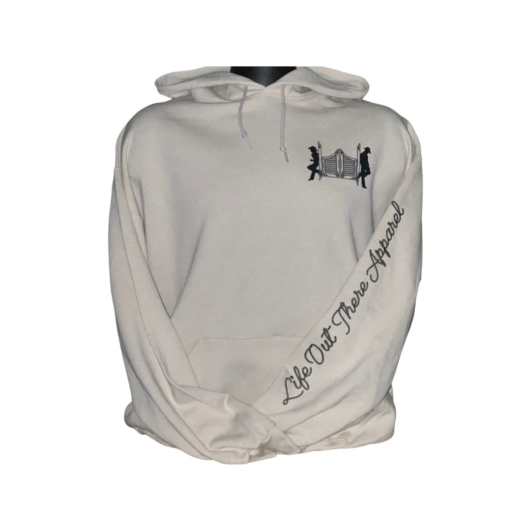 THE YEEHAW Unisex Hoodie - Sandstone / Black