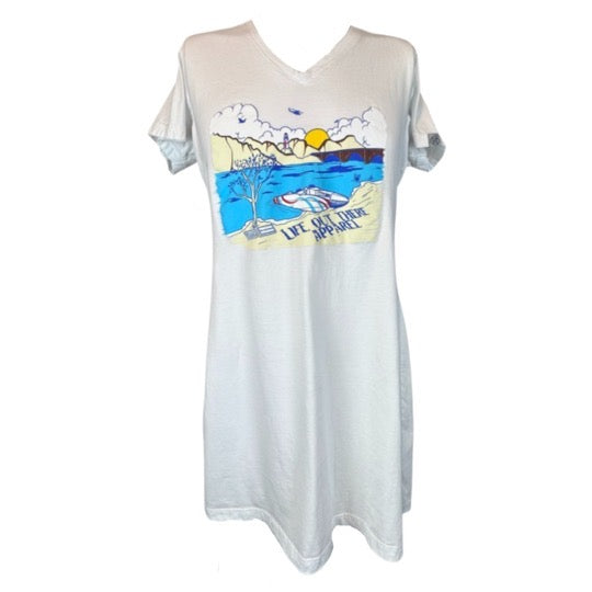 The Havasu Women's Cover Up - White * Sizing is: (S/M = Labeled Medium -  L/XL = Labeled Extra Large