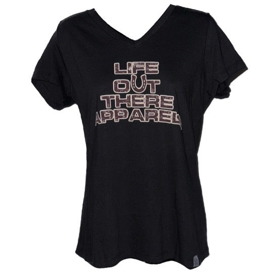 Grab Life By The Horns Women's Tee - Black