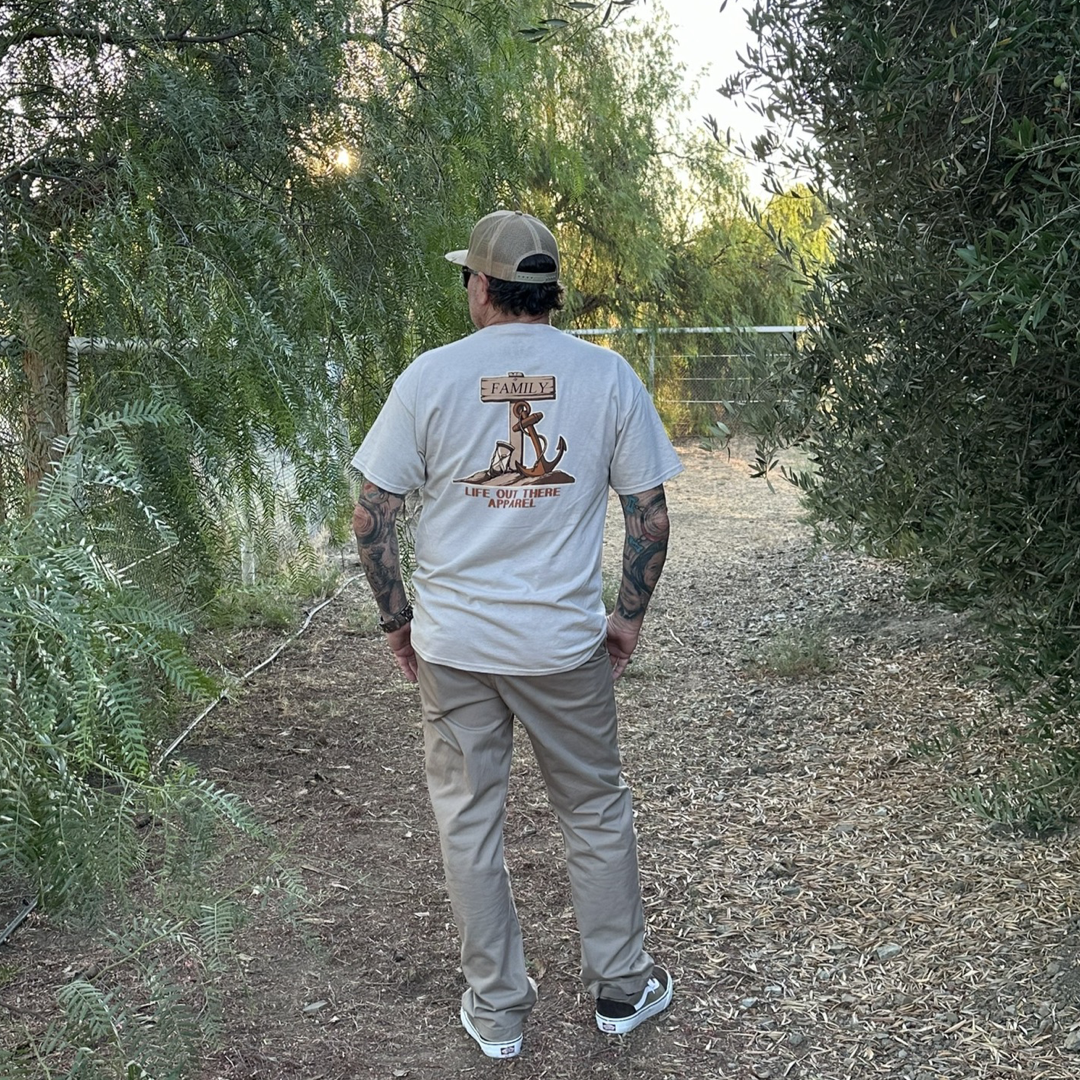 "Unisex" Time Flies Tee - Sandstone