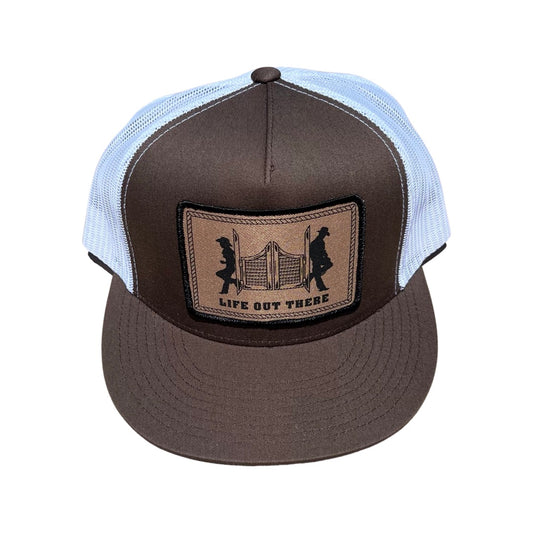 Life Out There - THE YEEHAW - SnapBack Trucker Hat - Brown/White